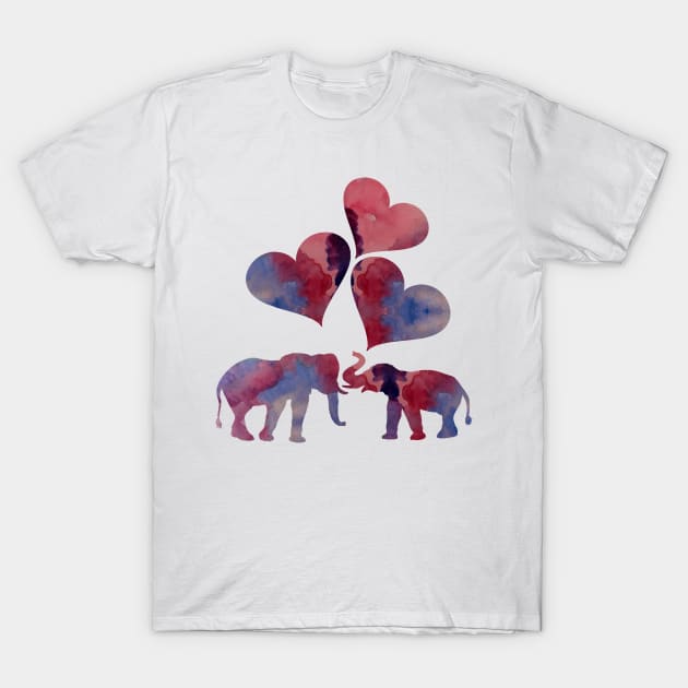 Elephant Art T-Shirt by TheJollyMarten